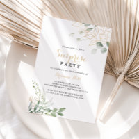 Gold Green Foligraphy Parti surprise