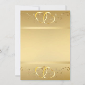 Invitation Gold Hearts3