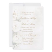 Gold & Pearl White Desdia Mariage Rose