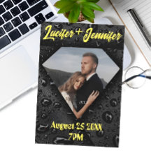 Golden Diamond Moderne Élégant Mariage Personnalis