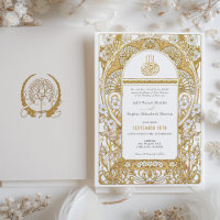 Golden Elegance Art Nouveau Mariage musulman