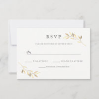 Golden Leaf Garden Wedding Digital ou impression R