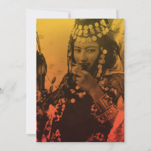 Invitation Golden Maghreb Ouled Naïl Berber Girl Femme