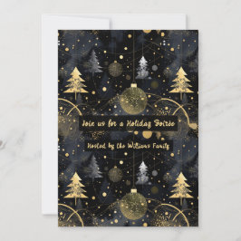 Invitation Golden Noir Christmas