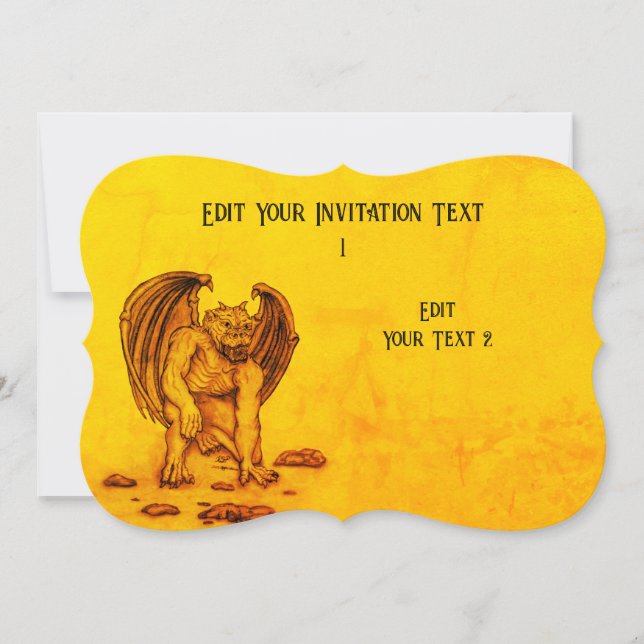 Invitation Golem Gargoyle (Devant)