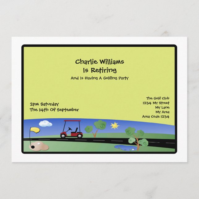 Invitation Golf (Devant)