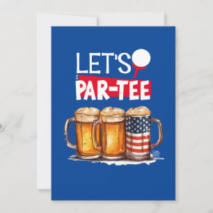 Invitation Golf 4 juillet fête de l'Indépendance