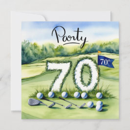 Invitation Golf 70e anniversaire