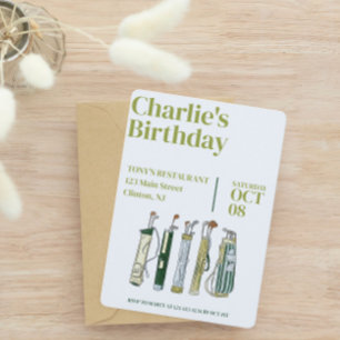 Invitation Golf Anniversaire