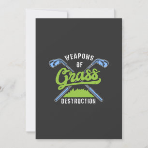 Invitation Golf - Armes de destruction de l'herbe