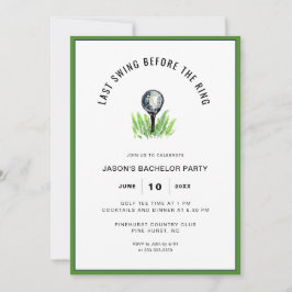 Invitation Golf Bachelor Party
