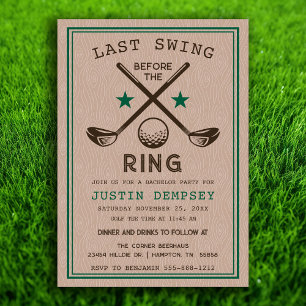 Invitation Golf Bachelor Party