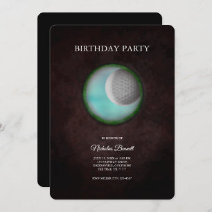 Invitation Golf Bachelor Party - Golf trip Classic Minimal
