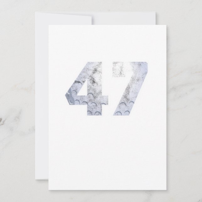 Invitation Golf Ball 47 e Anniversaire Célébration Sport Cade (Devant)