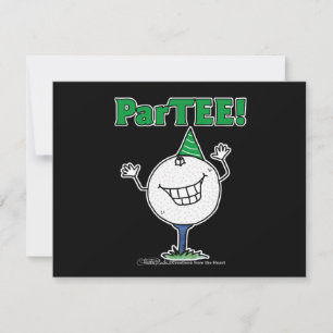 Invitation Golf Ball Character ParTEE !