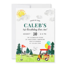 Golf Boy Golf Swing By Fore a Par-tee Anniversaire