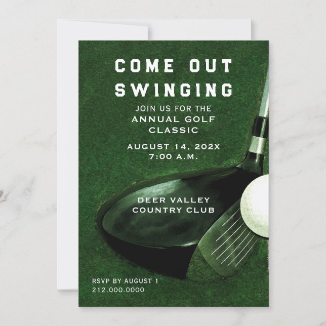 Invitation Golf Event (Devant)