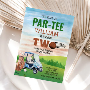 Invitation Golf PAR-TEE 2e anniversaire