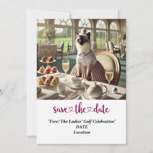 Invitation Golf Par tee Jeu de golfeurs de femmes enregistrer