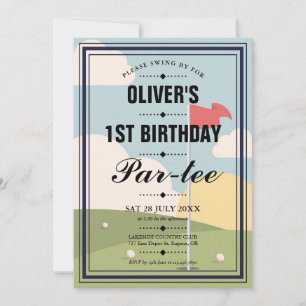 Invitation Golf Partee fête d'anniversaire
