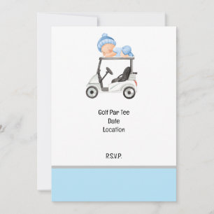 Invitation Golf partie enregistrer la date dans Baby shower G