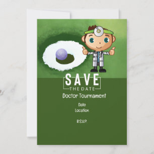 Invitation Golf pour Doctor Golfer Party drôle