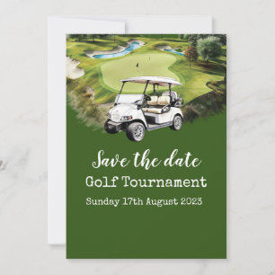 Invitation Golf Sauvez la date Tournoi de golf