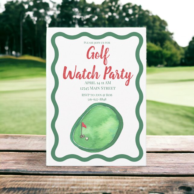 Invitation Golf Watch (Créateur téléchargé)