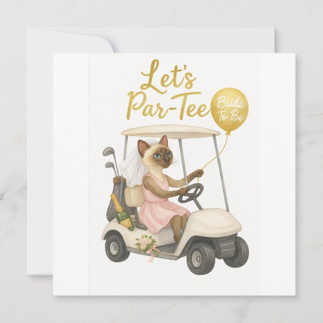 Invitation Golfer Bachelorette Party pour Amoureux de les cha (Devant)