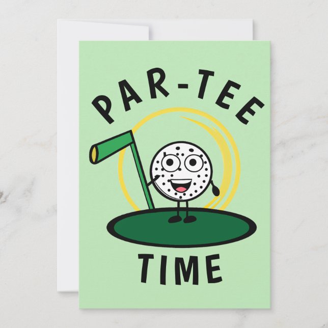 Invitation Golfers Par-Tee Time (Devant)
