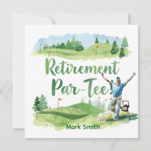Invitation golfeur de retraite