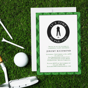 Invitation Golfeur Par Tee Humour Drôle Anniversaire Fête Pou
