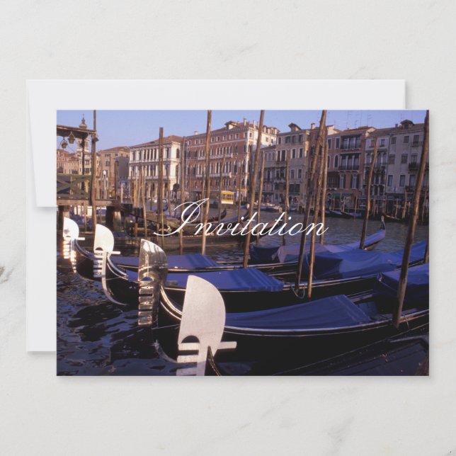 Invitation Gondolas (Devant)