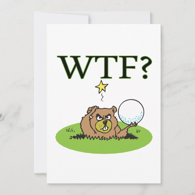 Invitation Gopher fâché (Devant)