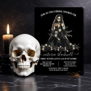 Invitation Goth Corpse Bride Fête des mariées