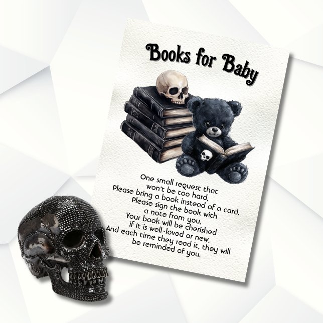 Invitation Goth Halloween livres pour bébé (Créateur téléchargé)