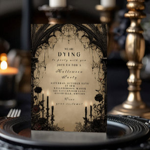 Invitation Gothic Arch Lumière de Chandelle Halloween
