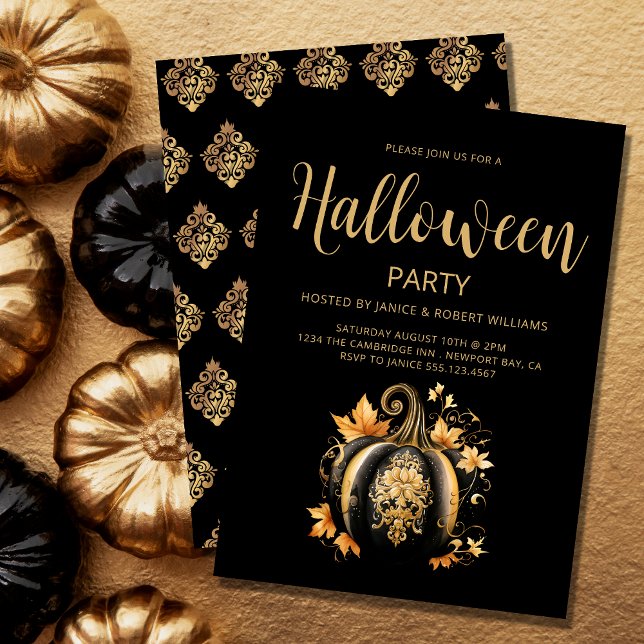 Invitation Gothique de la fête d'Halloween (Créateur téléchargé)