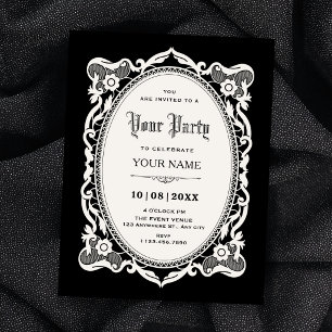 Invitation Gothique élégant