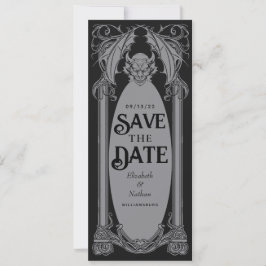 Invitation Gothique Gargoyle Halloween Mariage Enregistrer la