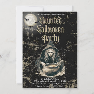 Invitation Gothique Haunch House Witch Halloween Costume Part
