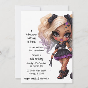 Invitation gothique japonais