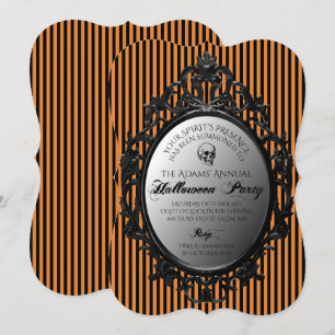 Invitation Gothique Mirror Halloween Party