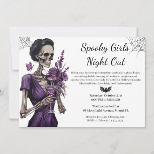 Invitation gothique pour une soirée entre filles p