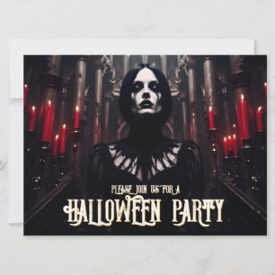 Invitation gothique sombre pour une soirée Hallowe