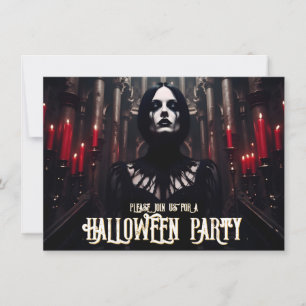 Invitation gothique sombre pour une soirée Hallowe