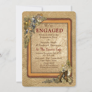 Invitation Gothique - Steampunk Engagement Party