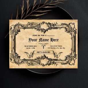 Invitation Gothique vintage 