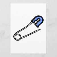 goupille bleue de couche-culotte