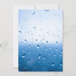 Invitation Gouttes de pluie sur une fenêtre
